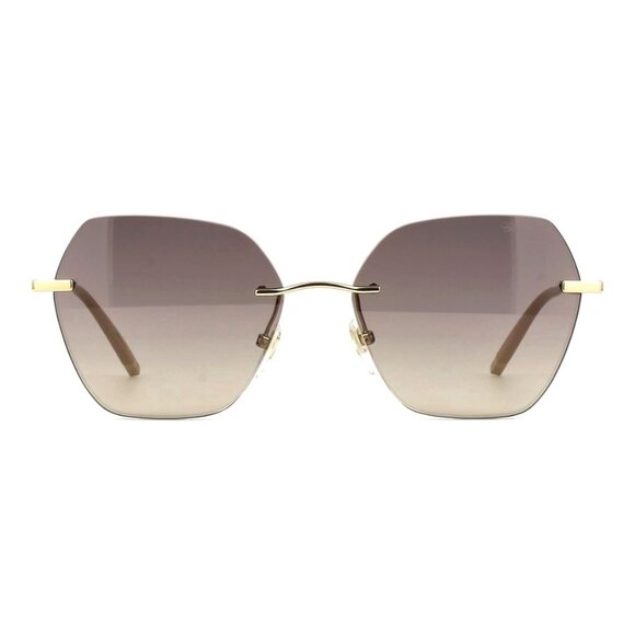 New CHOPARD Gold Rimless Cat Eye SCHL88M 300K Sunglasses Women - Picture 2 of 4